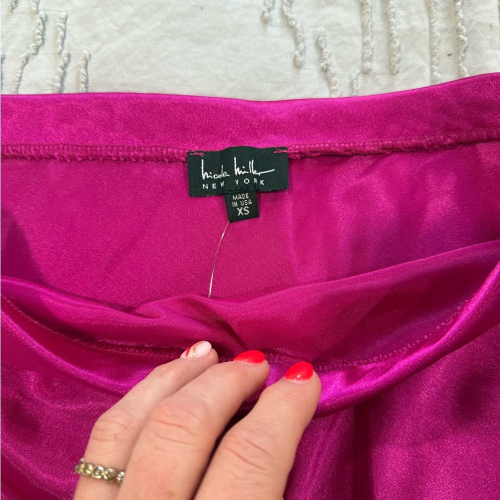 NWT Nicole Miller Vibrant Pink Skirt (skirt only) - Picture 5 of 6